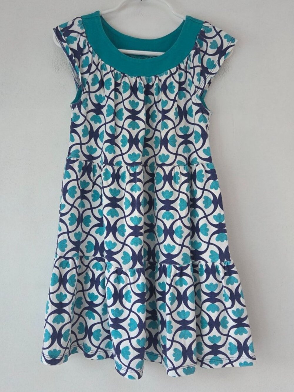 Tea Collection Floral Tea Summer Dress Teal Casual Toddler Girls 5